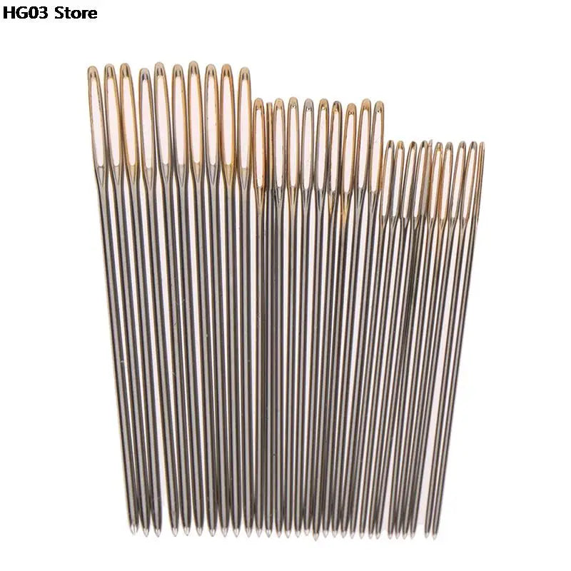 Gold Eye Embroidery Needles Set with Threaders