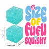 Aqua Blue Cheese Squishy Stress Relief Toy