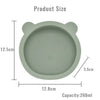 Complete Silicone Baby Feeding Set with Suction Bowl, Plate, Utensils & Bib