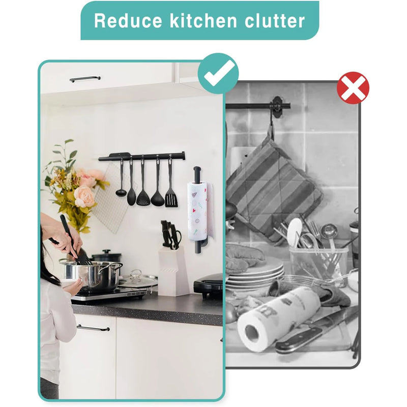 Adhesive Wall-Mounted Paper Towel & Napkin Holder