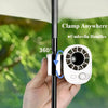 360° Rotating USB Rechargeable Clip-On Fan with 100-Speed Control