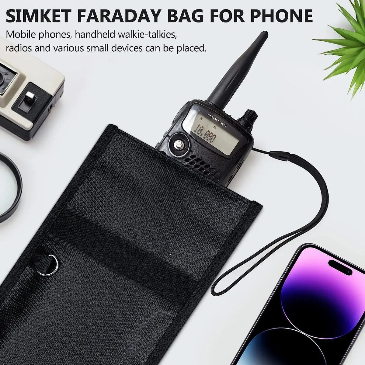 RFID Blocking Faraday Pouch for Car Keys and Cards