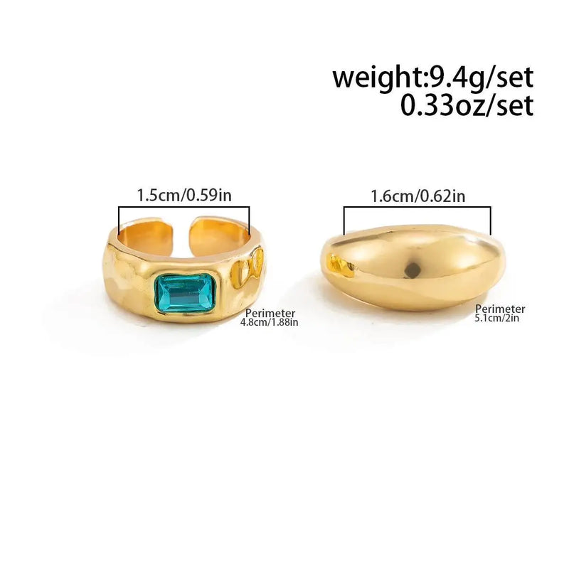 Adjustable Square Crystal Toe Ring