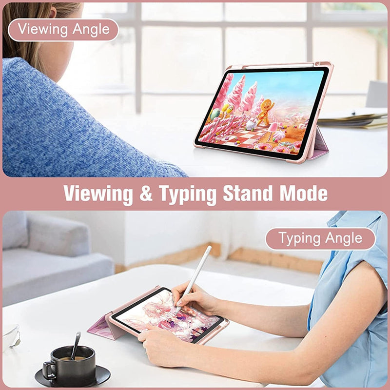 Slim Smart Cover Case for iPad with Pencil Holder