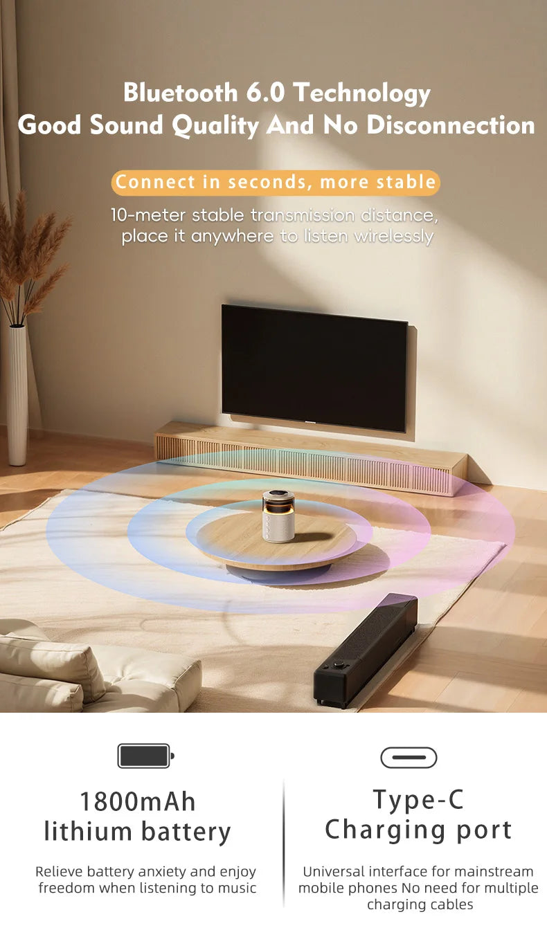 3-in-1 Magnetic Wireless Charging Station with Bluetooth Speaker