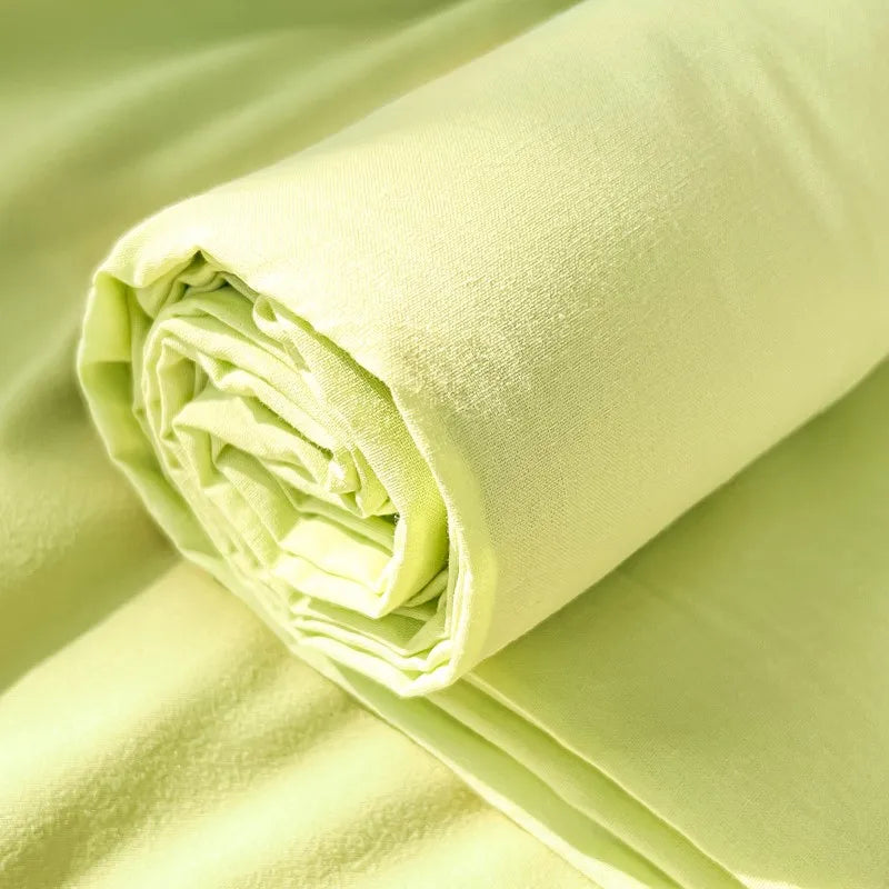 Organic Cotton Percale Bed Sheet Set with Pillowcases
