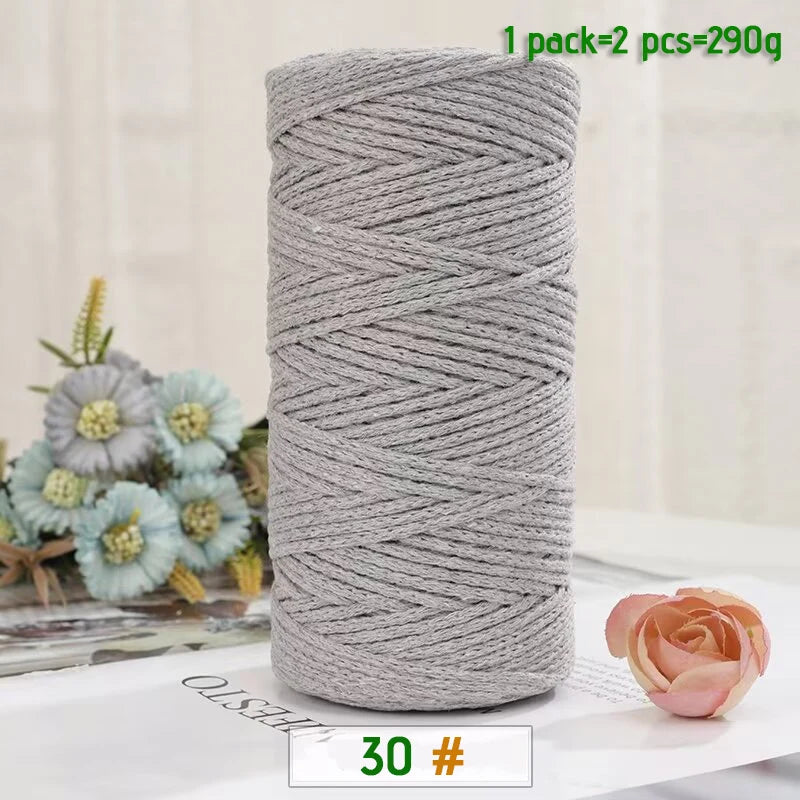100% Cotton Hollow Yarn for Knitting & Crochet