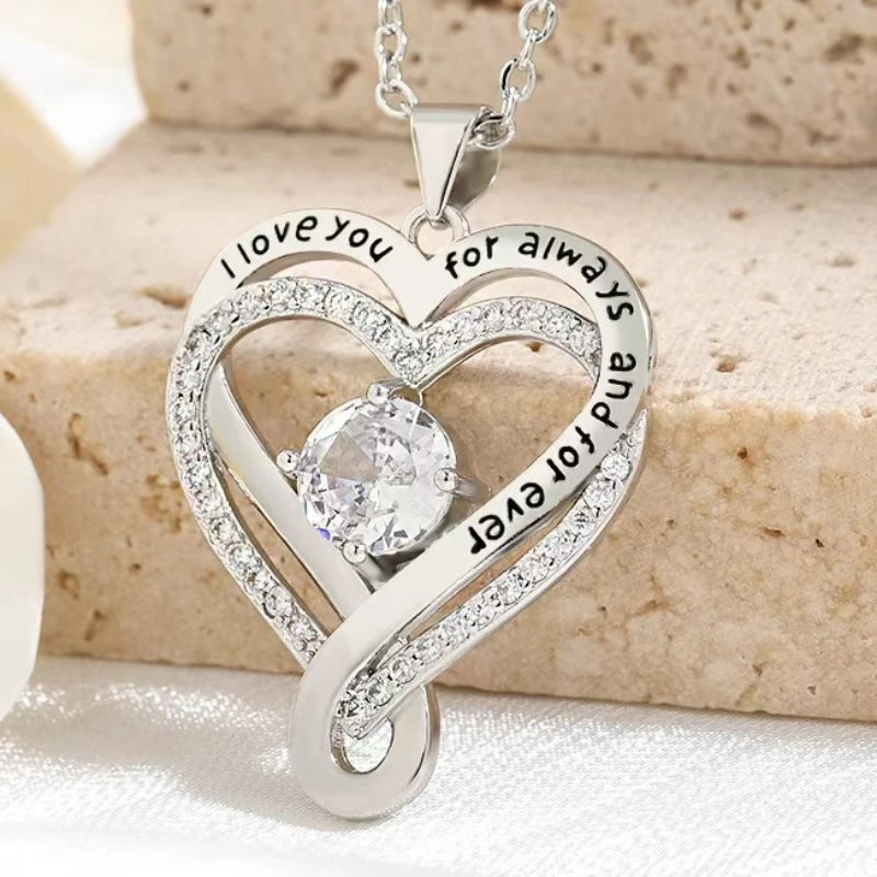 Elegant Heart Pendant Necklace