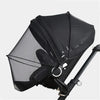 Black universal mosquito net cover for baby stroller and crib