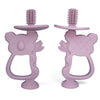 Baby Teething Gloves with Cartoon Bear Design
