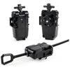 Black BX Bey Series Ripcord Launcher with a handle and launcher mechanism.