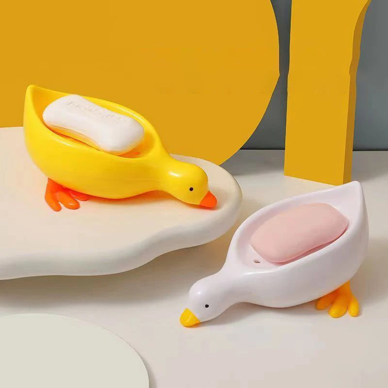 Duck-Shaped Drainable Soap Dish