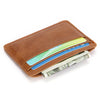Genuine Leather Slim Card Holder Wallet