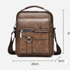 Vintage Leather Messenger Bag for Men – Classic Crossbody Shoulder Bag