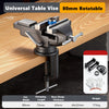 360° Swivel Clamp-On Table Vise for Workbench