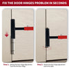 Precision Door Hinge Wrench Kit with Interchangeable Heads