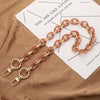 Acrylic Handbag Chain with Resin Accents