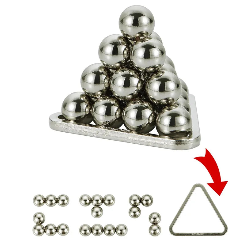 Metal Brain Teaser Puzzle Set - IQ Challenge for Kids and Adults