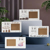Wooden Pregnancy Countdown Picture Frame with Ultrasound Slot