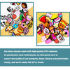 A colorful assortment of fun PVC shoe charms for sandals and beach bags.