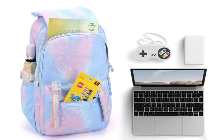 Stylish Letter Print Nylon Backpack for Everyday Use