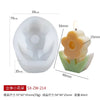 Silicone mold shaped like a flower for making candles, soap, and baking crafts