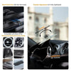 A mini drum and cymbal vent decoration with a rock-solid grip and flexible adjustment for car dashboards.