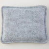 A square, gray needle felting mat made of wool for crafting.