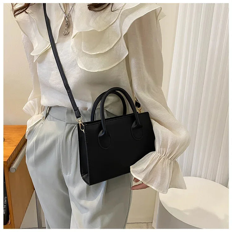 Minimalist Square PU Leather Crossbody Bag