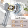 Cordless Electric Spin Scrubber with Adjustable Handle