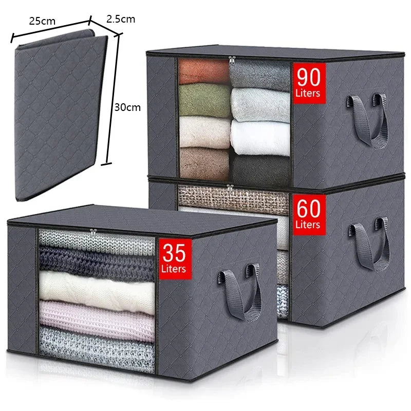 Foldable Storage Bags for Clothes and Blankets