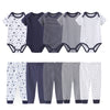 Baby Cotton Bodysuit and Pants Outfit Set (4-Piece)