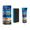 A tube of Car Scratch & Swirl Remover and a black foam applicator are shown.
