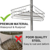 4-Tier Corner Shower Caddy with Adjustable Tension Pole