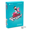 A box for the I Are Unicornio card game featuring a man and a horse on a teal background.