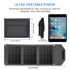 Foldable Solar Power Bank with Dual USB Ports
