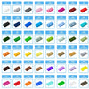 10-Piece 1x6 Building Brick Plates for Creative Construction Sets