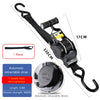 Black automatic retractable strap device for electrophoresis with a T-handle and 680KG tensile strength