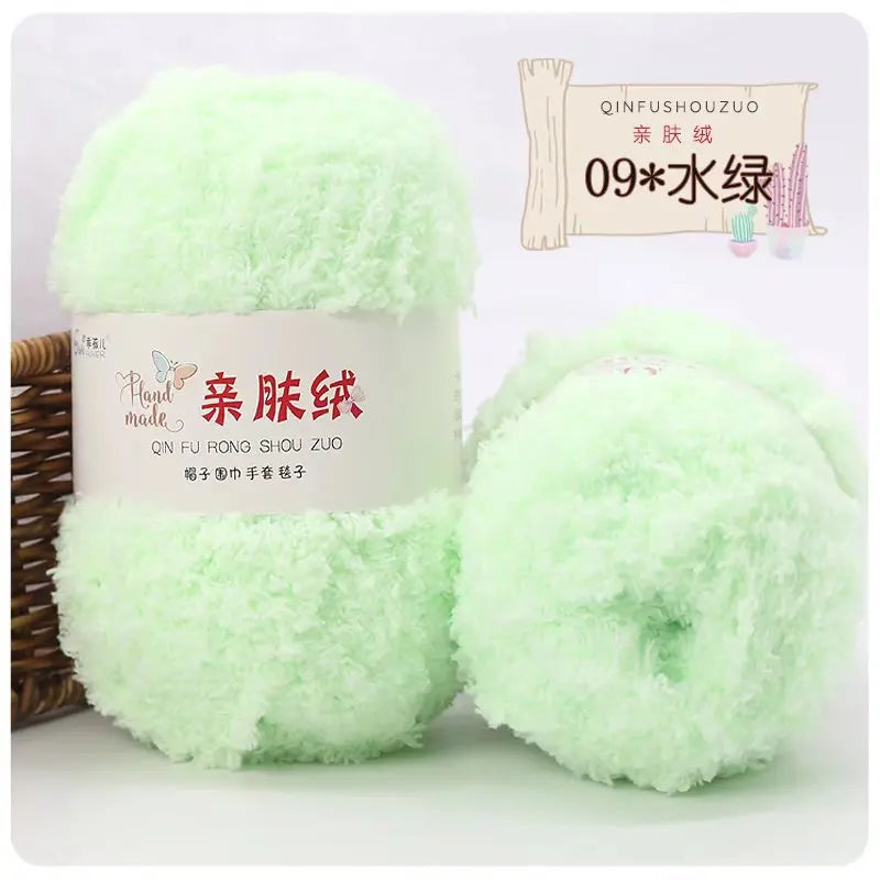 Soft Chenille Yarn for Knitting and Crochet Projects
