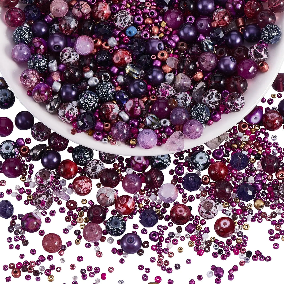 Mixed Size Green Czech Glass Seed Beads for Jewelry Making