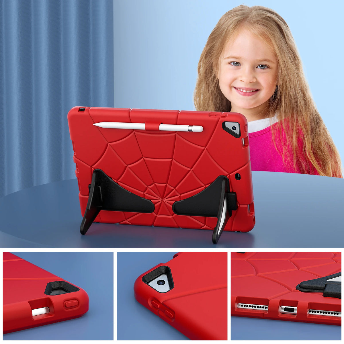 Rugged Shockproof iPad Case with Stand