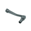 A silver CNC aluminum alloy motorcycle shift lever with a threaded end.