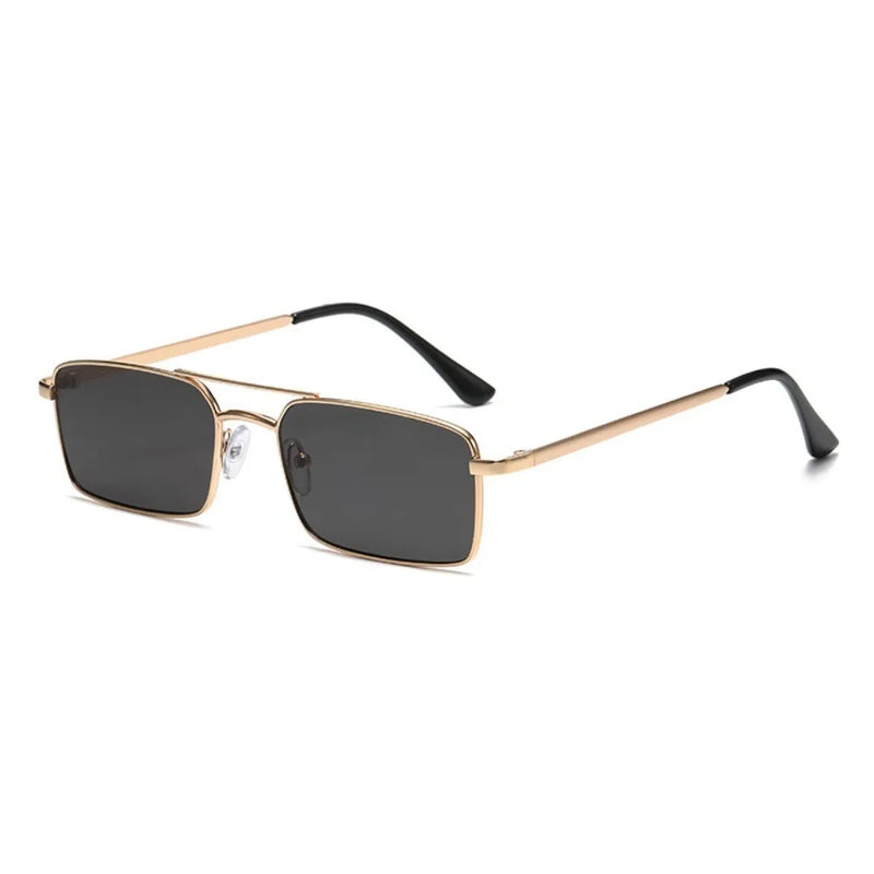 Vintage Double-Bridge Square Sunglasses