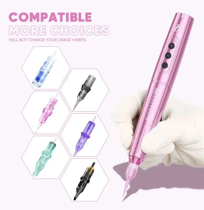 Precision Wireless Tattoo Pen for Professional Permanent Makeup