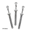 A set of 16 gun-shaped charms for DIY jewelry making in mixed styles, silver color.