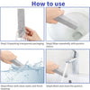 Instructions showing how to use natural pumice stone cleaning sticks for various surfaces.