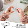 Adjustable Knitting Crochet Loop Rings (Set of 2)