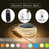 Factory direct deal featuring a multi-color dimmable USB COB LED strip light with switch, touch dimming, and hand scan contro