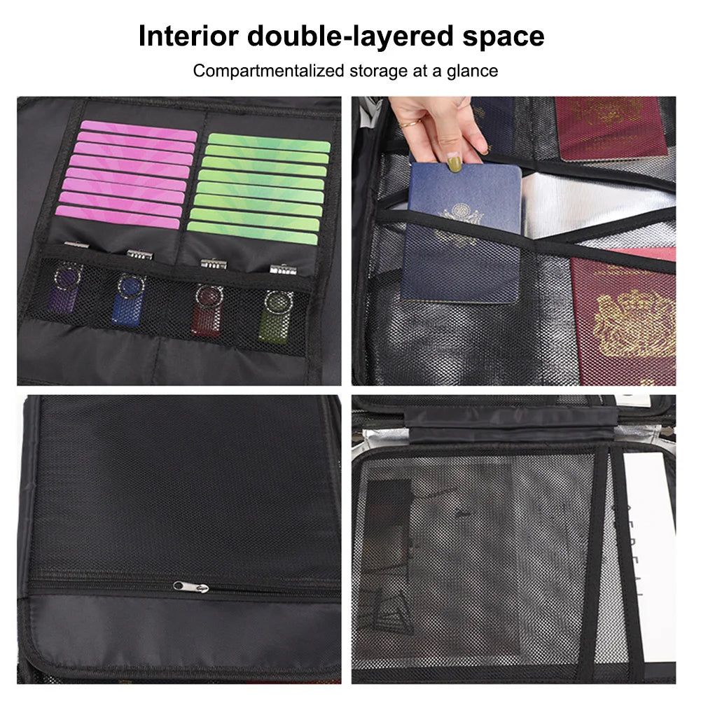 Fireproof Document Organizer with Combination Lock