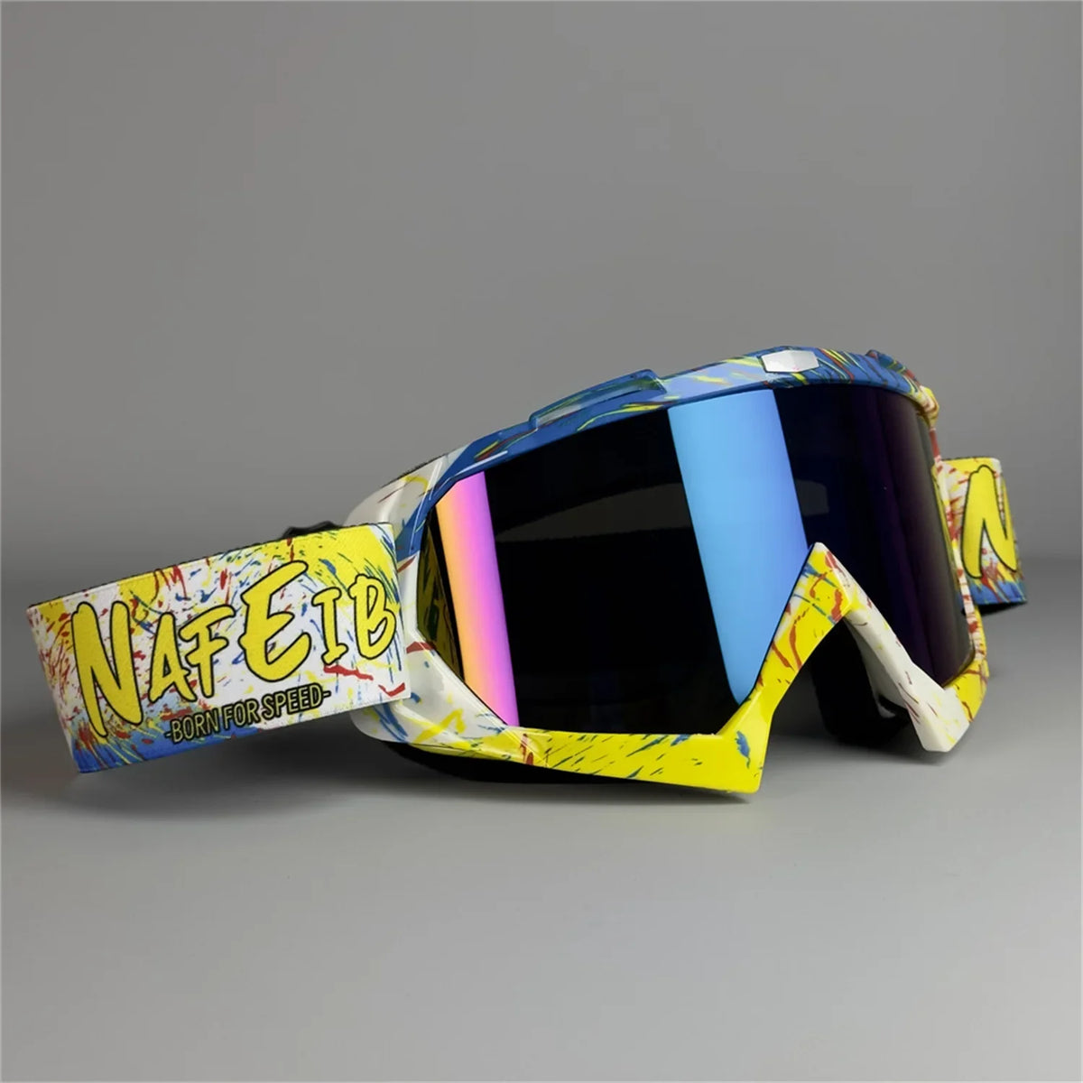 Classic Retro Motorcycle Goggles with Dual Lenses